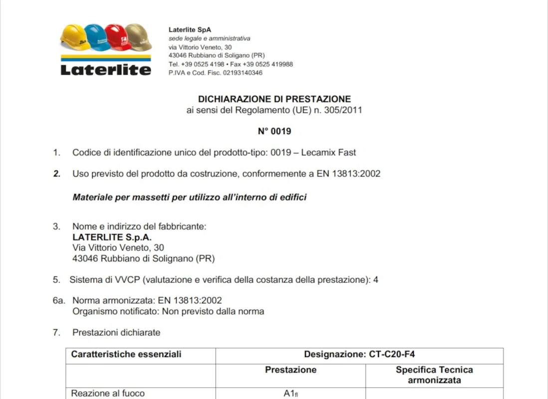 DoP n° 0019 - Lecamix Fast rev.01