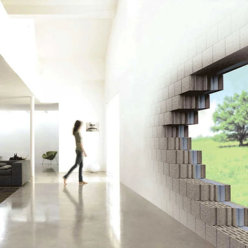 Blocchi in calcestruzzo alleggerito per murature