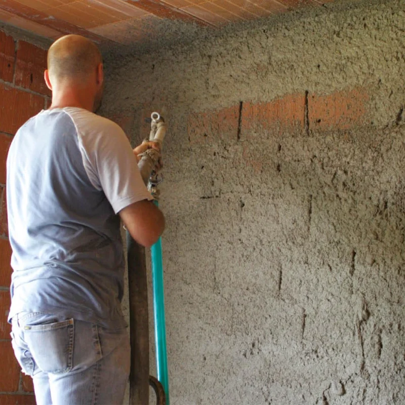 Intonaco isolante tagliafuoco