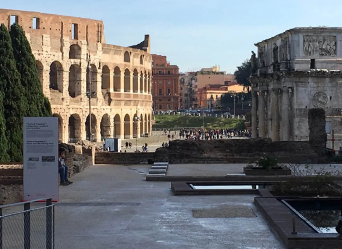 Sottofondo CentroStorico Calce per le Terme di Elagabalo a Roma