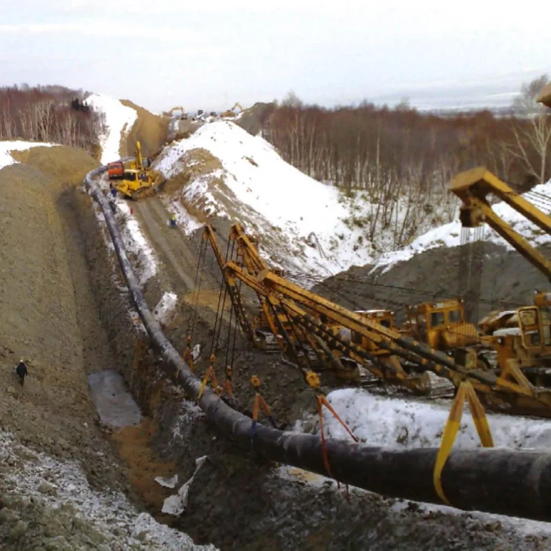 Allettamento ed isolamento di tubazioni interrate